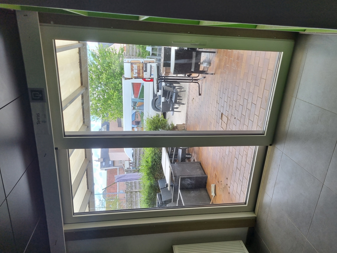 Alu schuifraam & vast raam