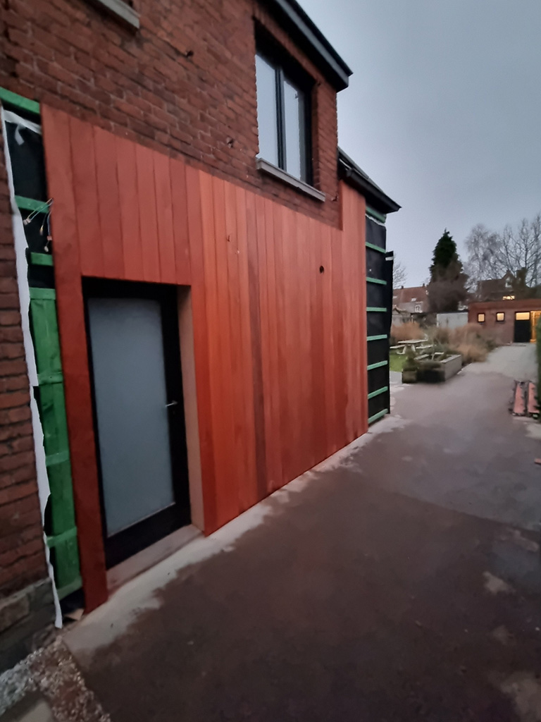 Gevelbekleding Padoek Kortrijk