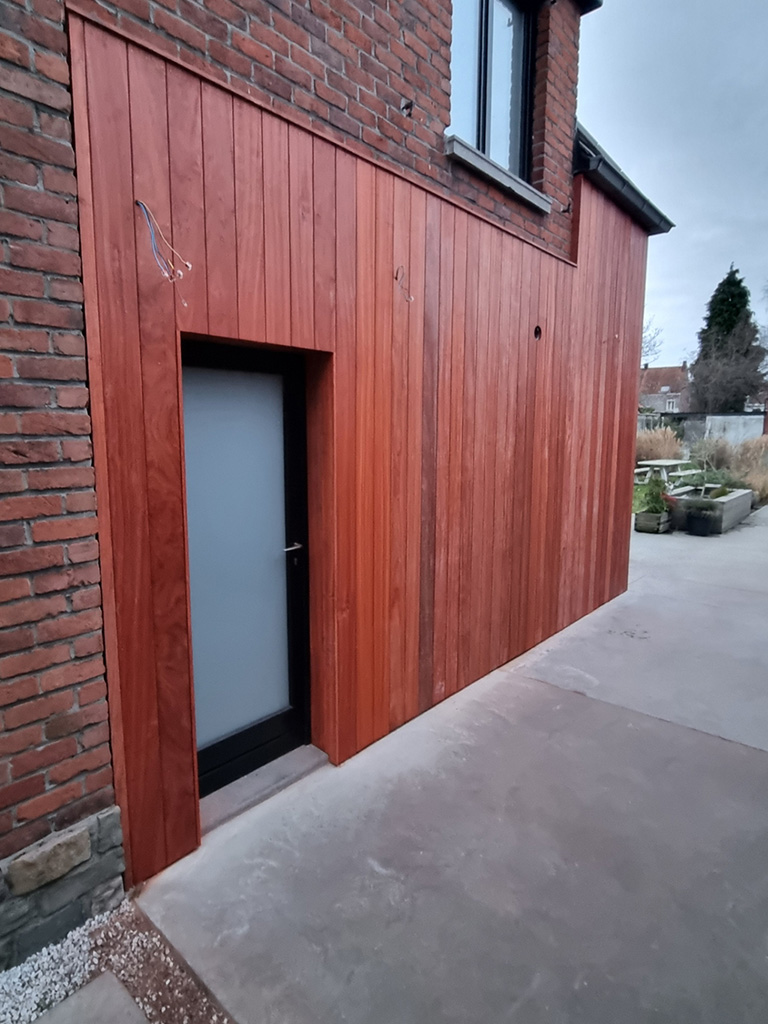 Gevelbekleding Padoek Kortrijk